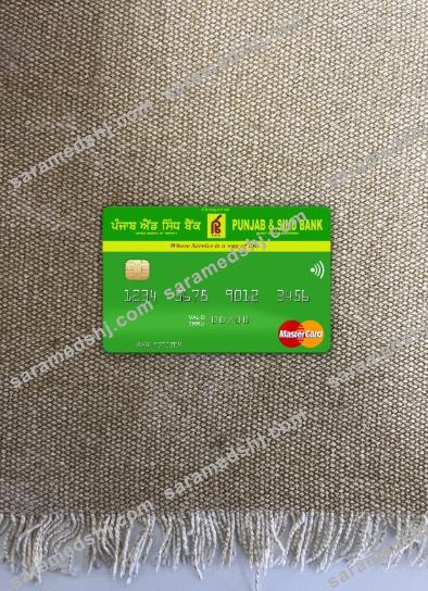 India Punjab and Sind Bank mastercard photolook front